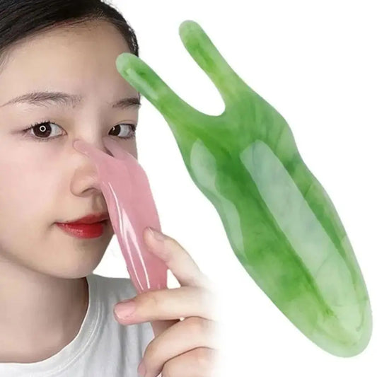Resin Nasal Scraper Face Scraping Massage Plate Reduce Puffiness Nose Acupressure Massage Face Care Tool Peaceful Pleasures Health and Wellness