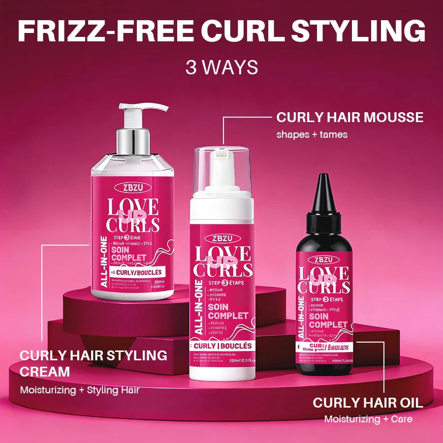 Argan Oil Curl Styling Cream 3-Pack – Waves, Shine & Elasticity