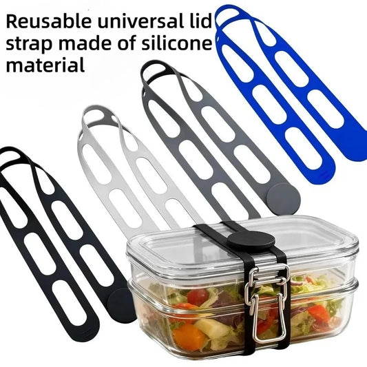 Silicone Lid Strap – Reusable Elastic Band for Pots & Containers