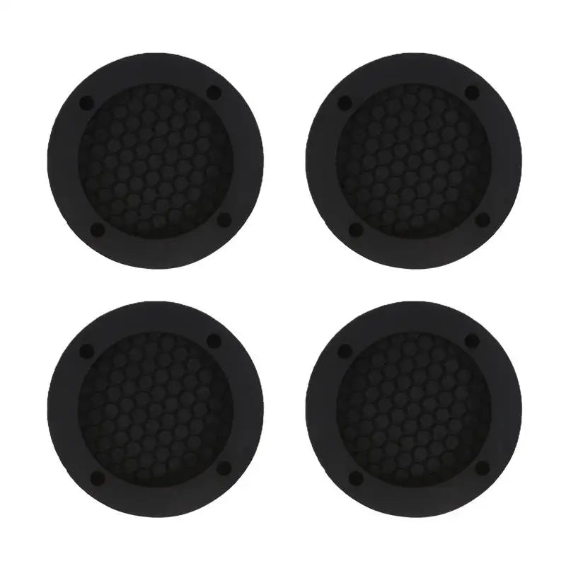 4Pcs Household Silicone Shock-absorbing Pads With Suction Cup Anti Slip Foot Pad High Base Frame Suction Cup Holder Silent Peaceful Pleasures Health and Wellness black 4pcs
