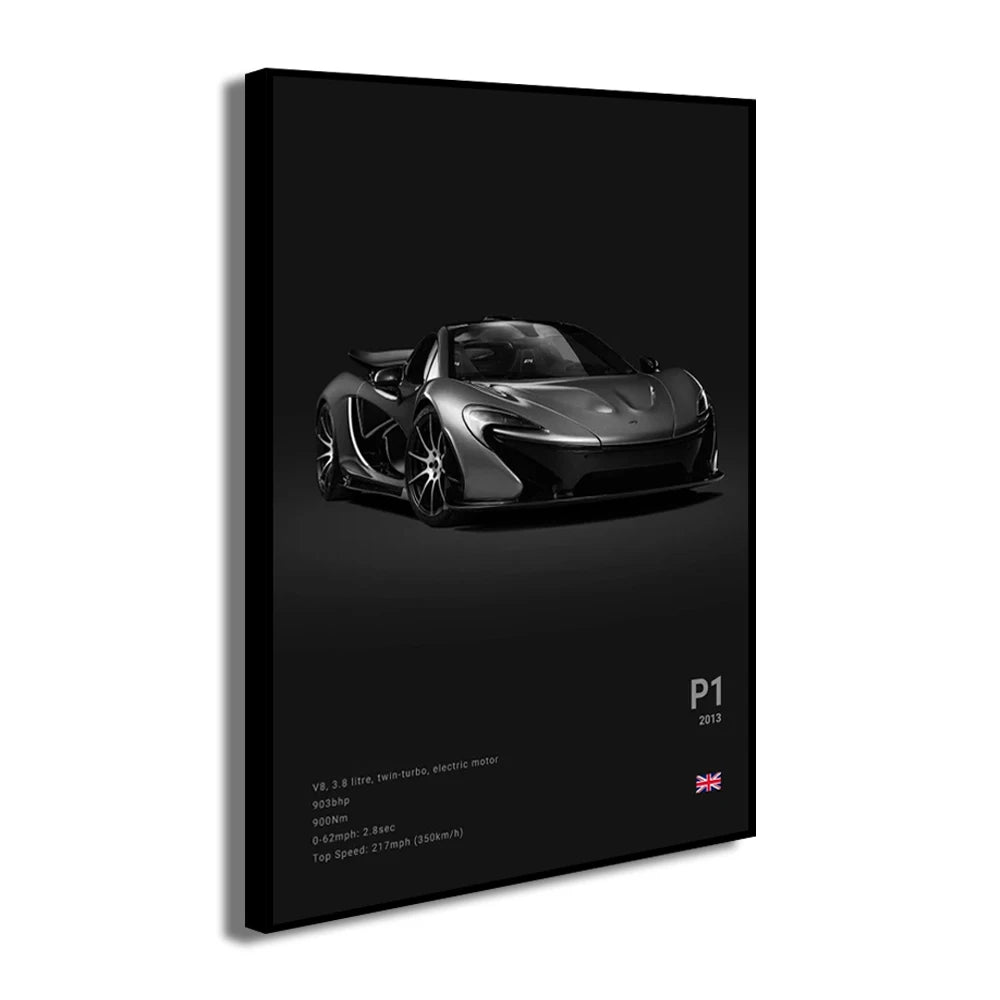 SENNA 720S ARTURA Canvas Wall Art Print Poster P1 765LT Supercar Decorative Painting Modern Home Decor Car Lover Gift Unframed Peaceful Pleasures Health and Wellness