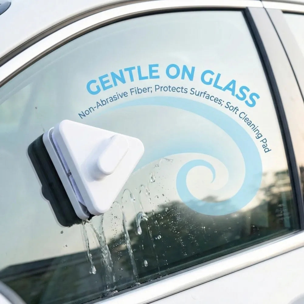 Triangle Glass Cleaner Cotton Replacement Pad – 15×13.5cm