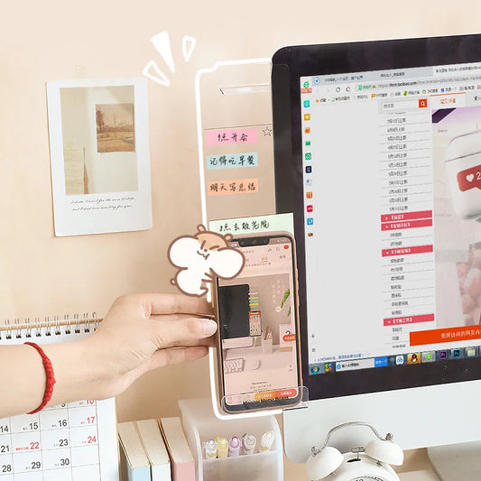 Bview Art Computer Monitor Work Memo Sticky Label Board Office Desk Peaceful Pleasures Health and Wellness