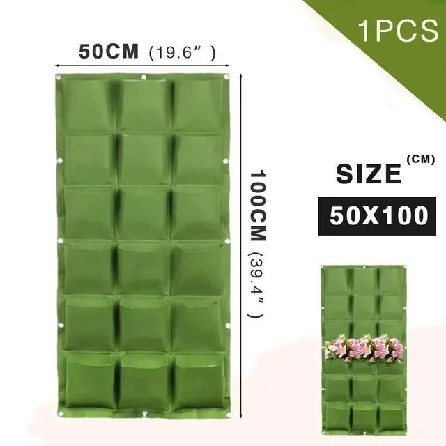 Vertical Wall Hanging Planter Bags – Felt Pocket Grow Pots