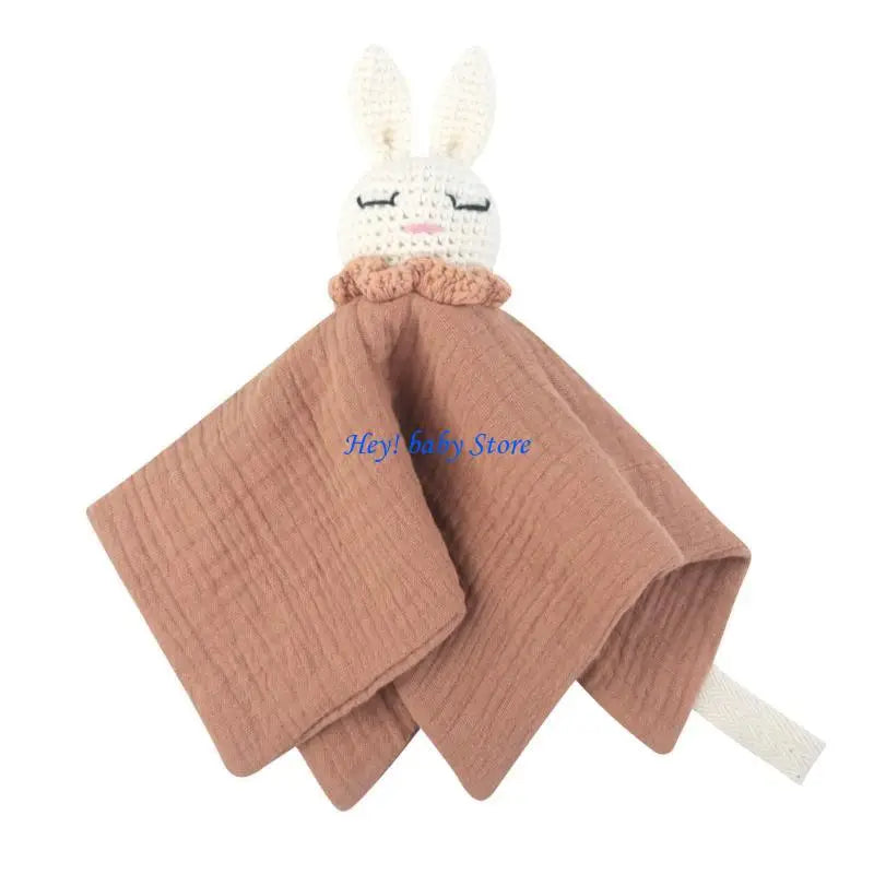 Baby Knitted Rabbit Comforting Towel | Soft Soothe Doll for Newborns