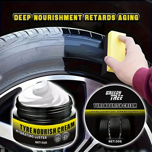 Car Tire Wax – Darkening, Brightening & Crack Prevention Tire Wax Oasis Select 50 ML