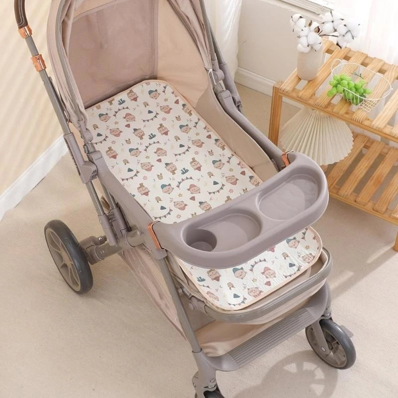 Cotton Crepe Baby Stroller Nappy Pad – Soft Waterproof Cushion