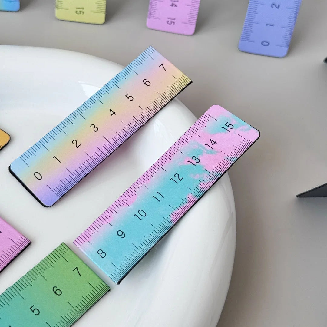 Bview Art Foldable Ruler Magnetic Bookmark Creative Page Holder