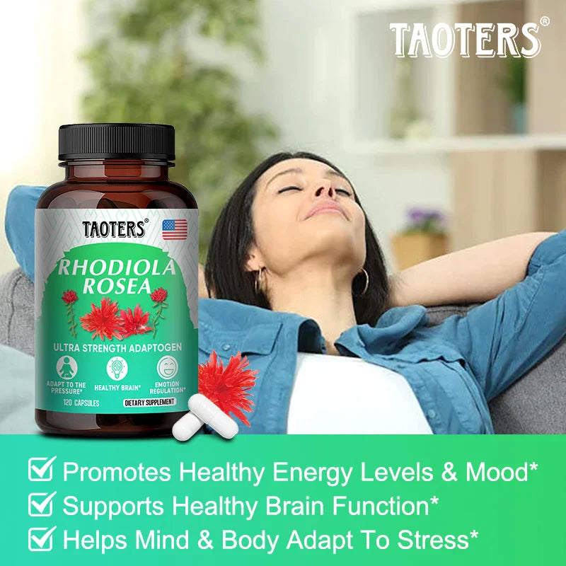 Rhodiola Rosea 1000mg Capsules – Energy, Brain & Mood Support