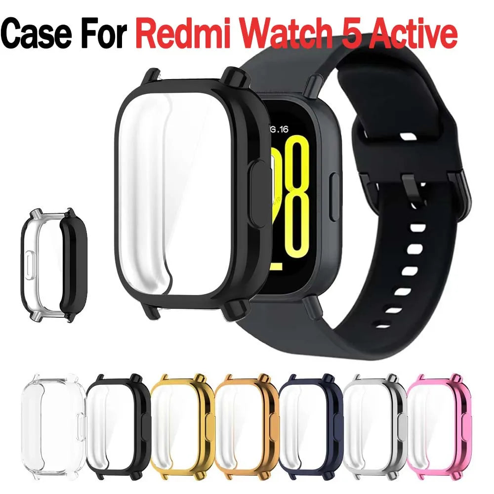 Redmi Watch 5 Active TPU Case Full-Coverage Screen Protector