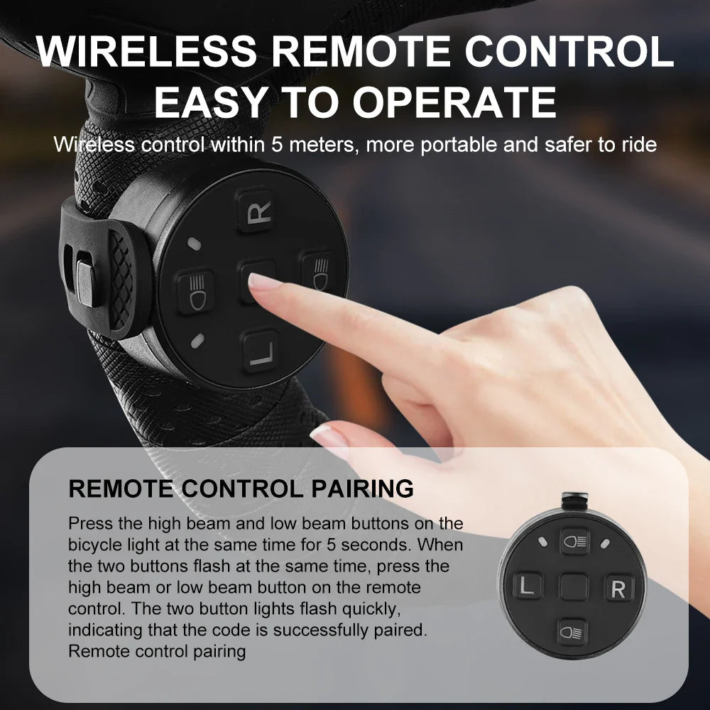 X-TIGER 1600 LM Bike Headlight | Wireless Remote, GoPro Mount