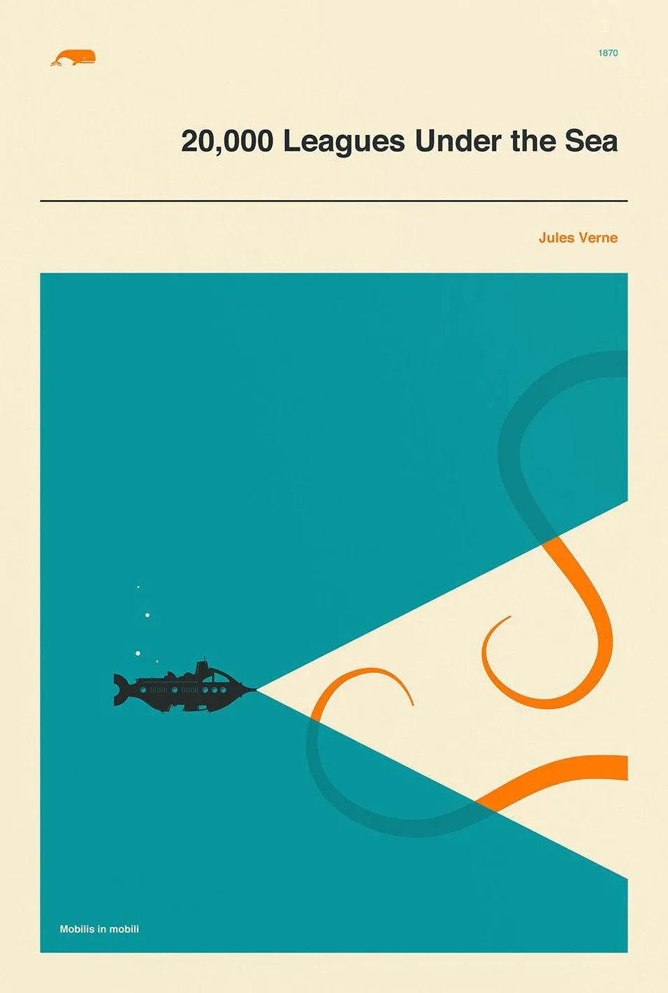 Classic Book Cover Moby-Dick Alice in Wonderland Minimalist Poster Print Canvas Painting Wall Art Pictures for Room Home Deco Peaceful Pleasures Health and Wellness DM78-4 20x30cm