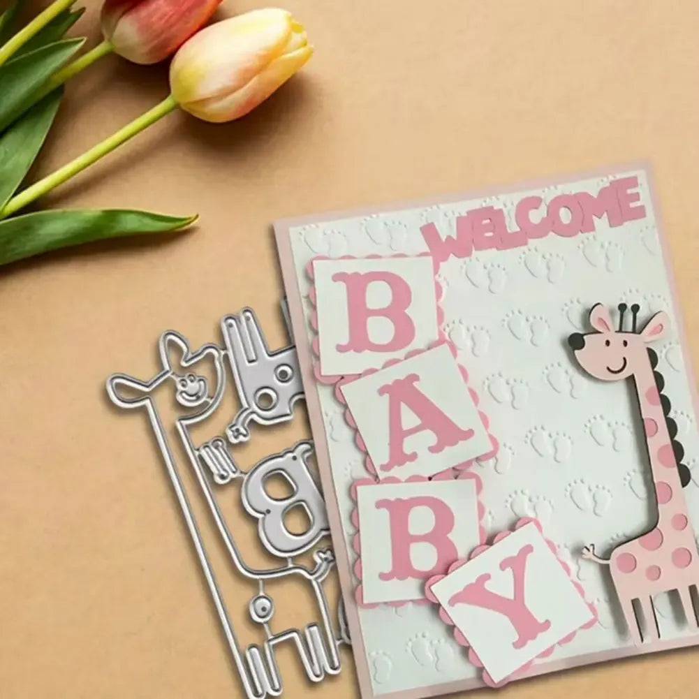 Welcome Baby Metal Cutting Die | Card Making & Scrapbook Stencil