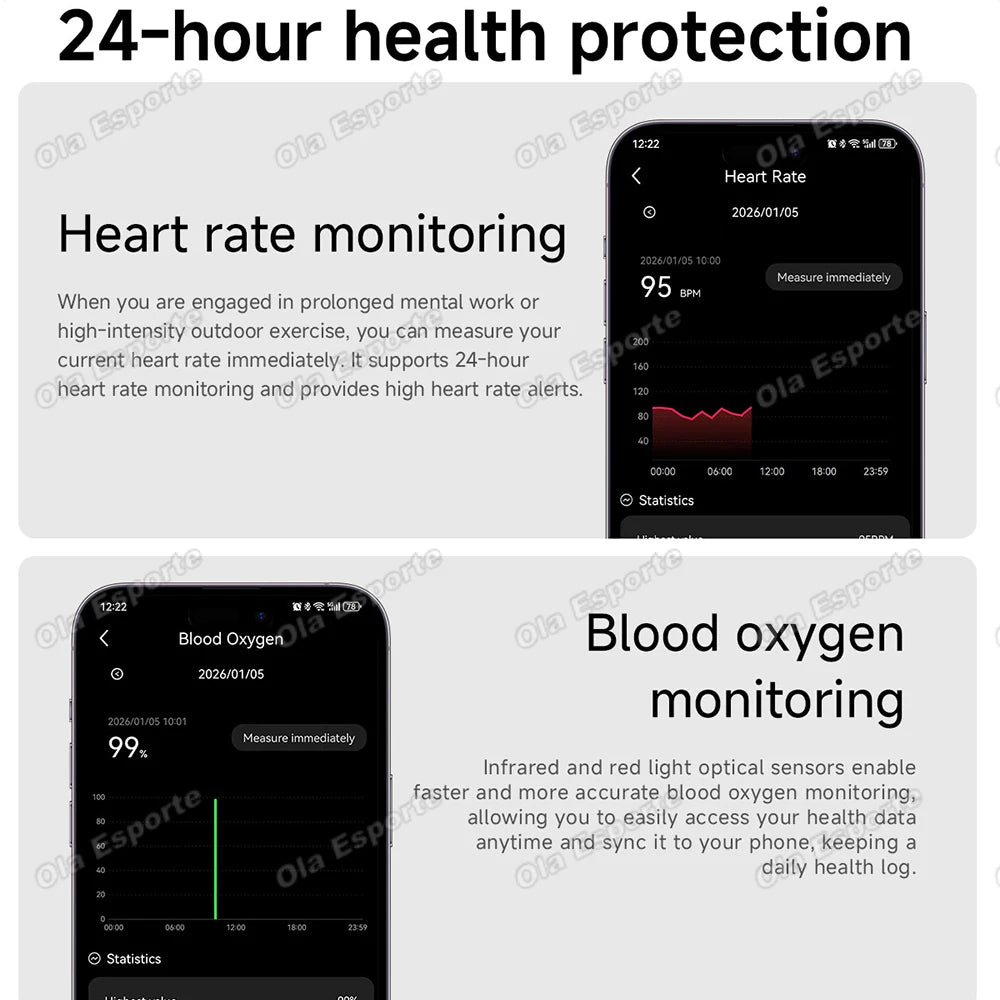 Smart Bracelet For Women With Health and Sleep Monitoring Multiple Exercise Modes,Women's Health Monitoring Smartwatch New HW12 Peaceful Pleasures Health and Wellness