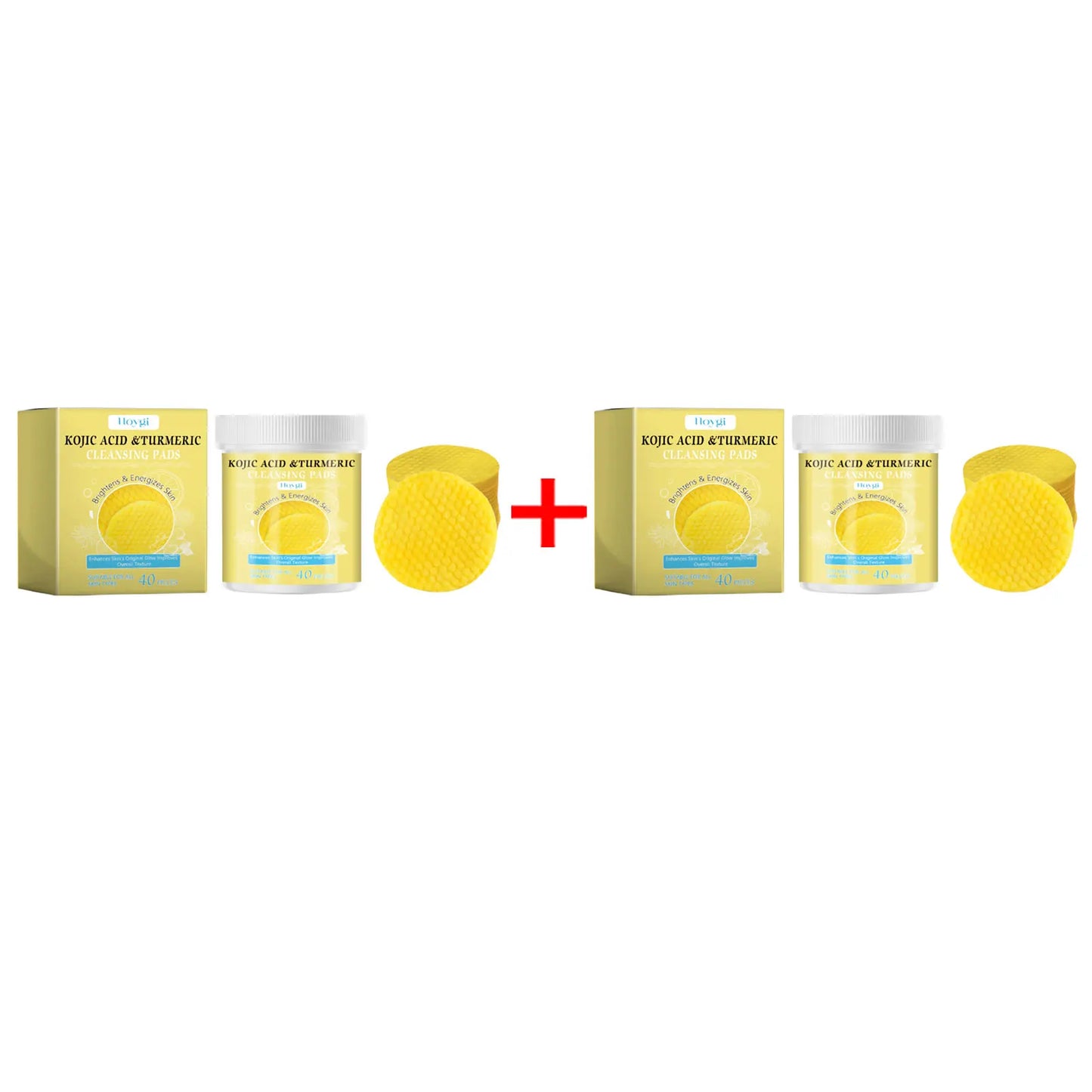 Turmeric Cleanser Oil Control Dark Spot Removal Anti Acne Deep Cleansing Shrink Pore Brightening Moisturizing Vitamin C Cream Peaceful Pleasures Health and Wellness 2 X 40pcs boxed
