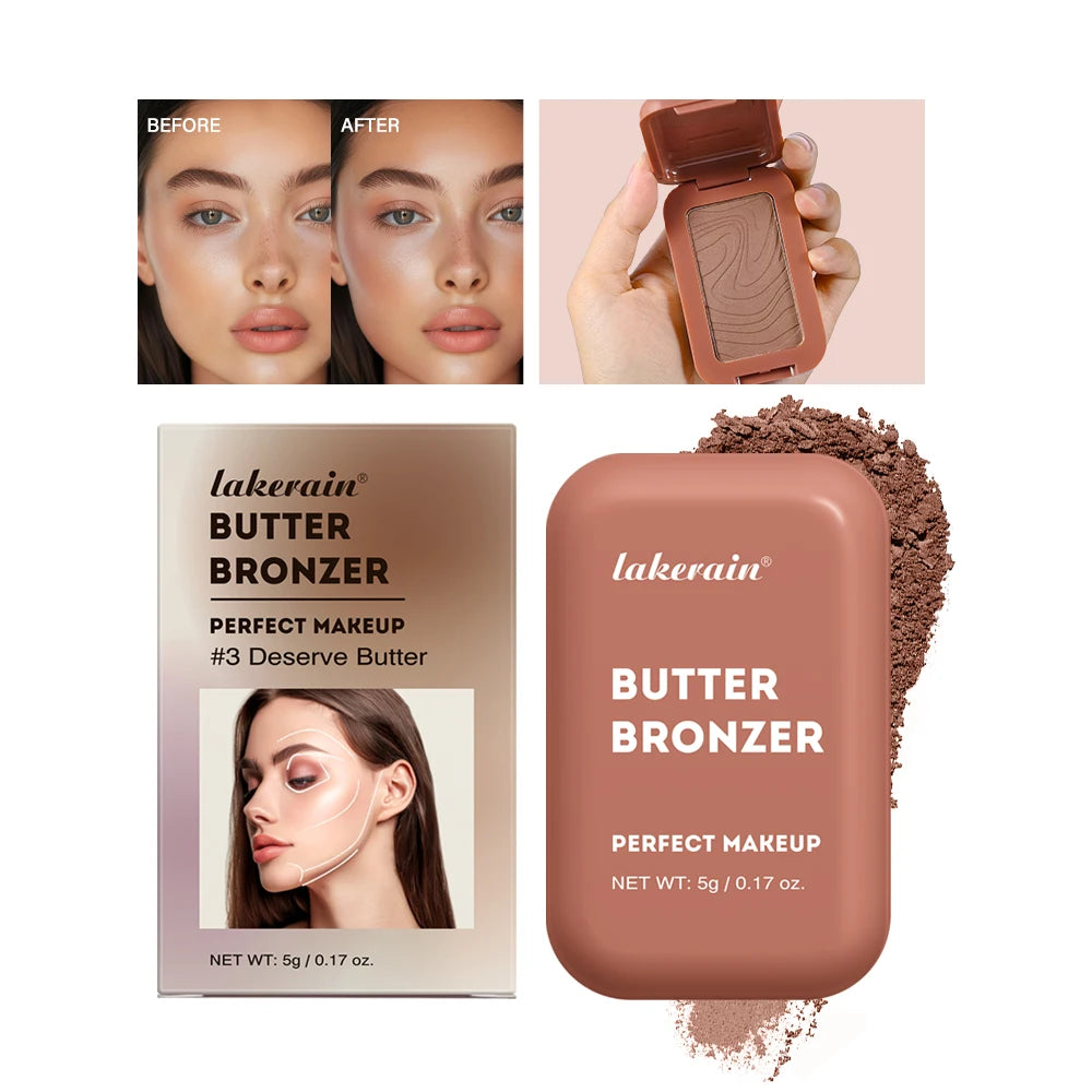 Bronzer Blush Highlights Palette&Brush Makeup Contour Sticks Cosmetics Contouring for Face Shading Palette Powder Peaceful Pleasures Health and Wellness