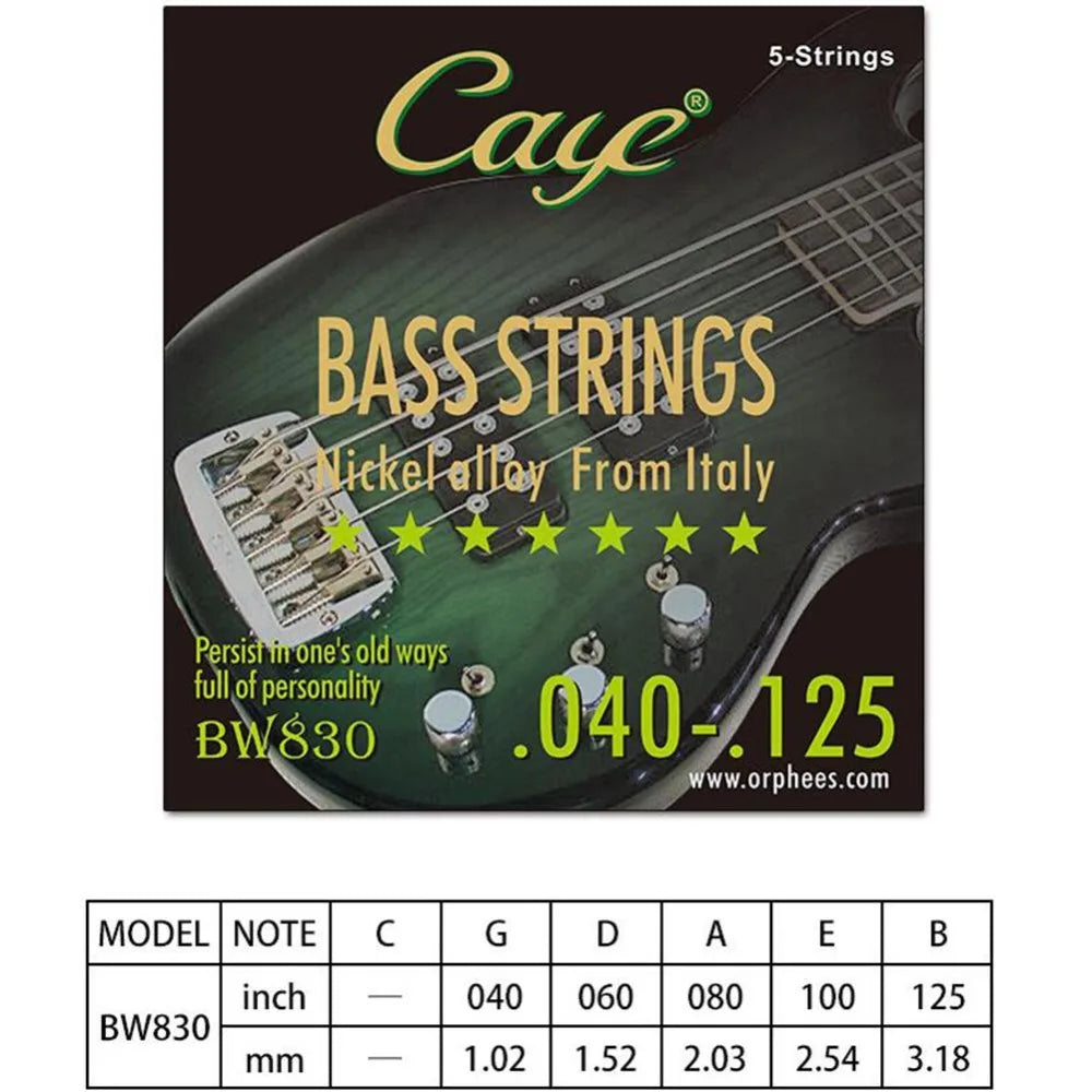Guitar Strings Caye Crossing 4 5 6 String Electric Bass Hexagonal