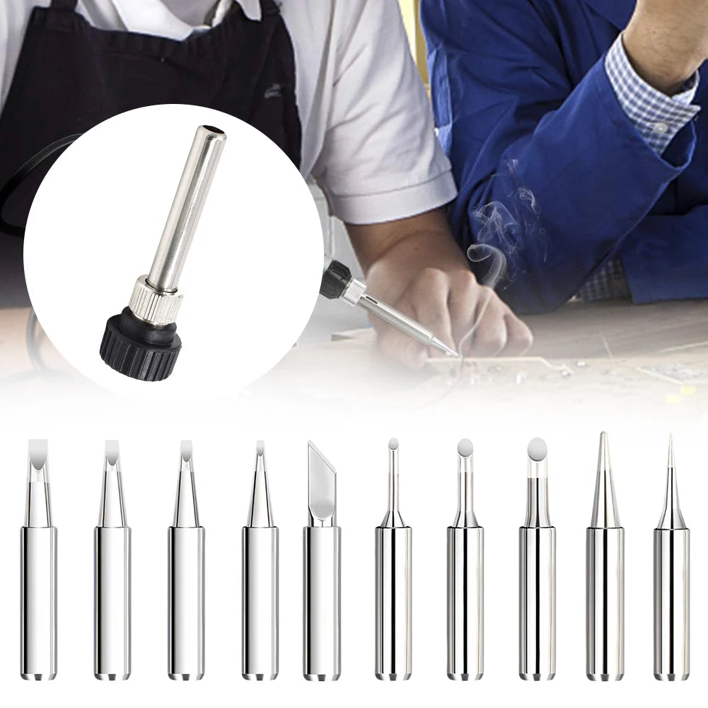 900M Soldering Iron Tips Set with Welding Sleeve – Lead-Free, 10 Tips Peaceful Pleasures Health and Wellness