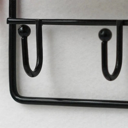 Iron 11 Key Hooks Modern Style Practical Jacket Hat Storage Rack Wall Mounted Storage Hook For Entryway Kitchen Office Decor Peaceful Pleasures Health and Wellness
