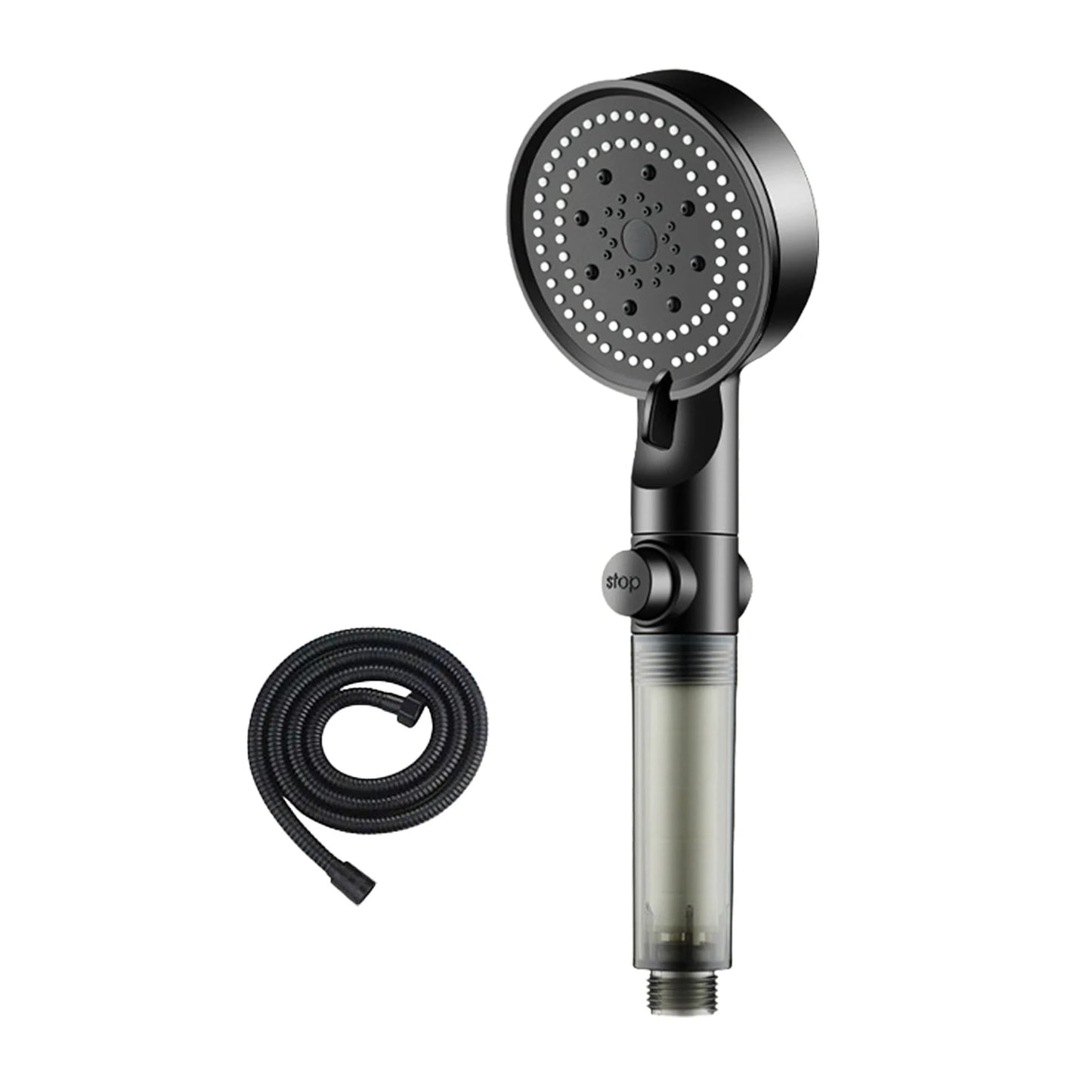 Bathroom Hand Held Shower Head Water Saving Pressure Shower Device for Cleaning Tile Corner Toilet Peaceful Pleasures Health and Wellness 5