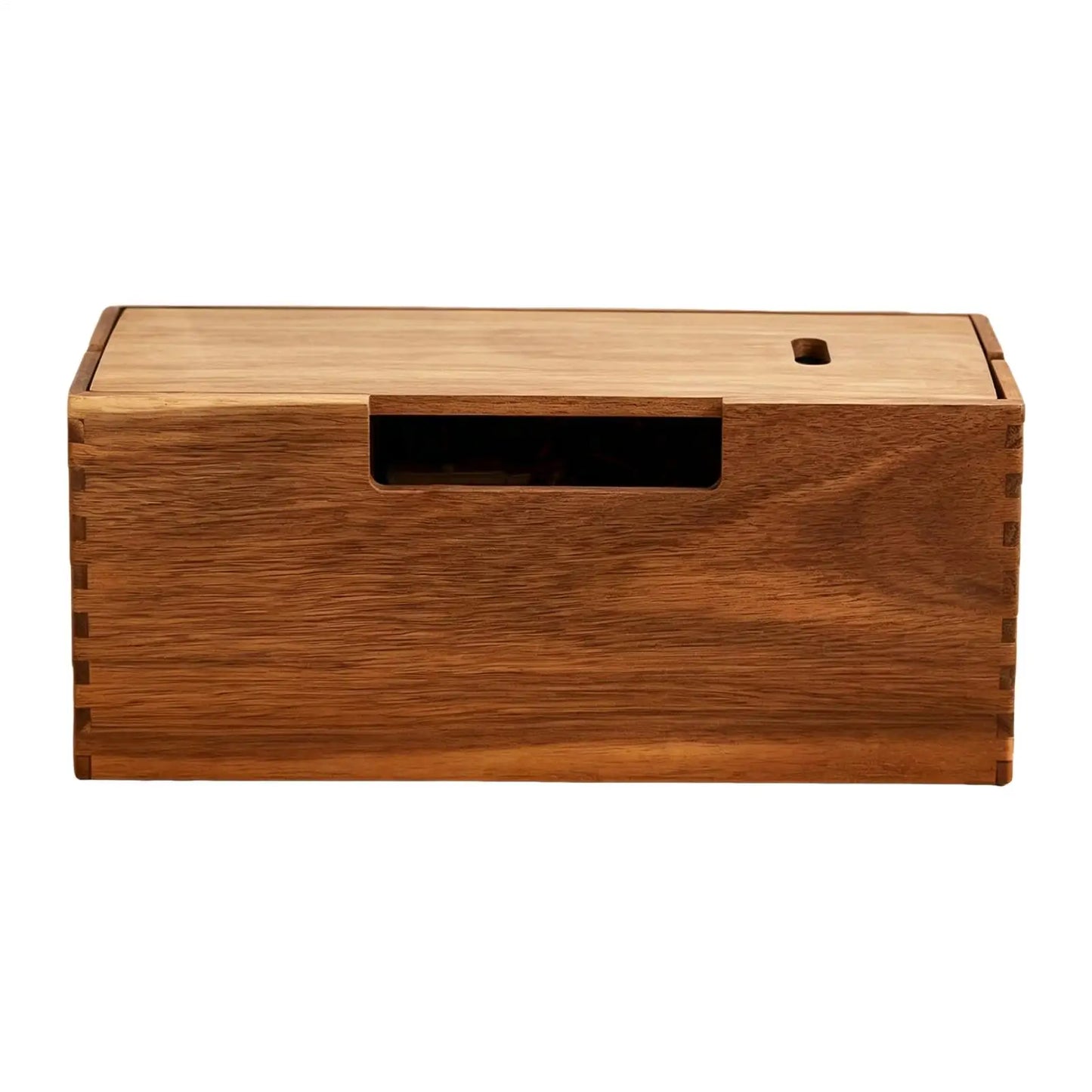 Desktop Cable Management Box & Cord Organizer | Router Bracket