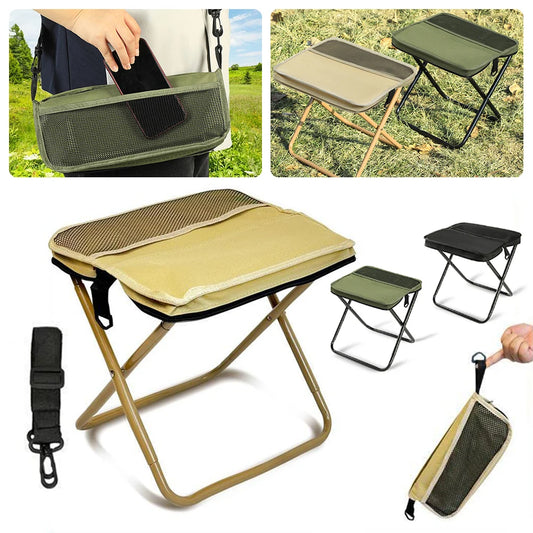 Portable Folding Camping Stool with Carry Bag – Lightweight Folding Camping Stool Peaceful Pleasures Health and Wellness