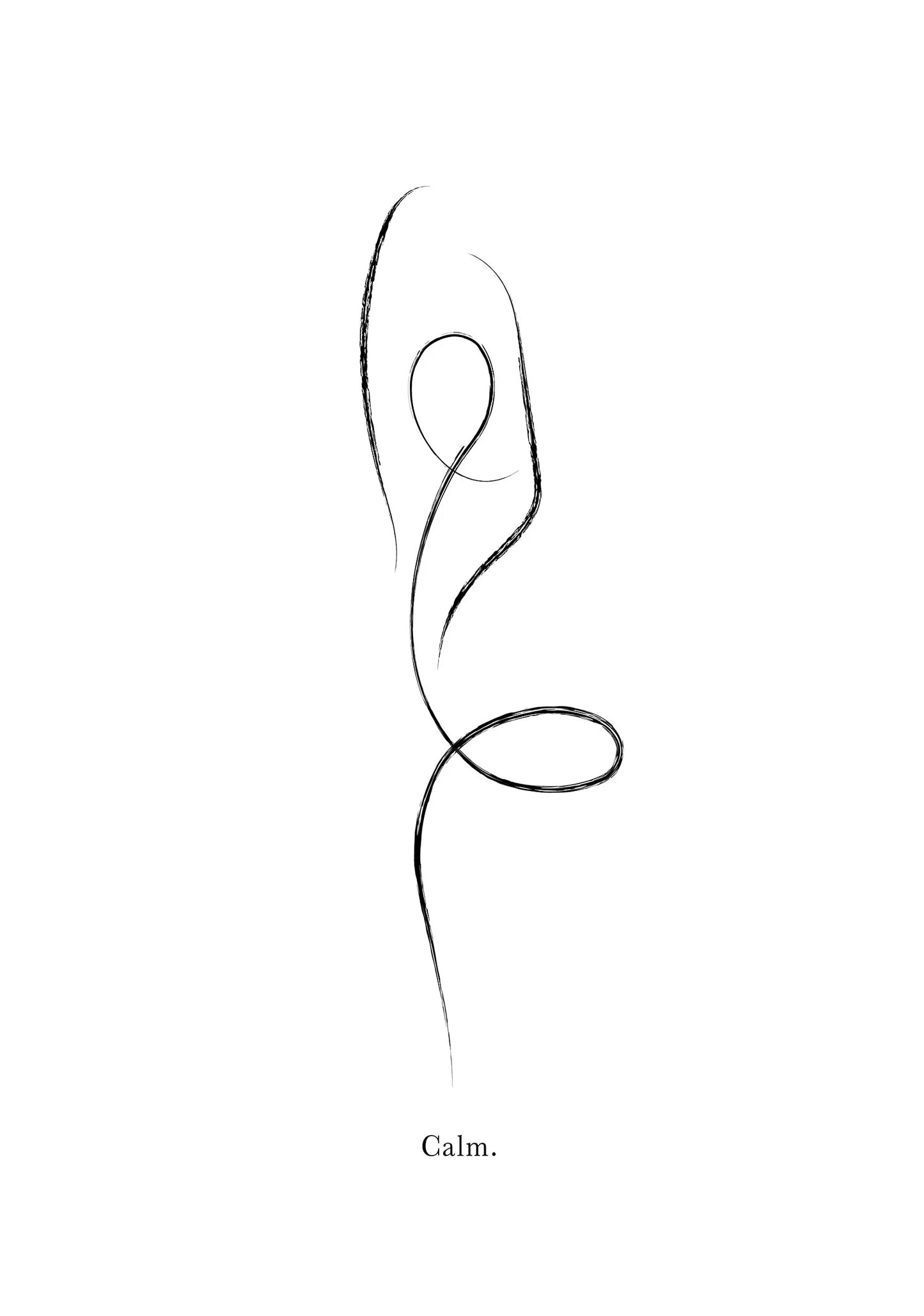 Yoga Pose Line Art Meditation Poster Yoga Symbol Breathe Canvas Printing Minimalist Modern Wall Art Picture Yoga Room Decor Peaceful Pleasures Health and Wellness DM112-2 40x60cm Unframed