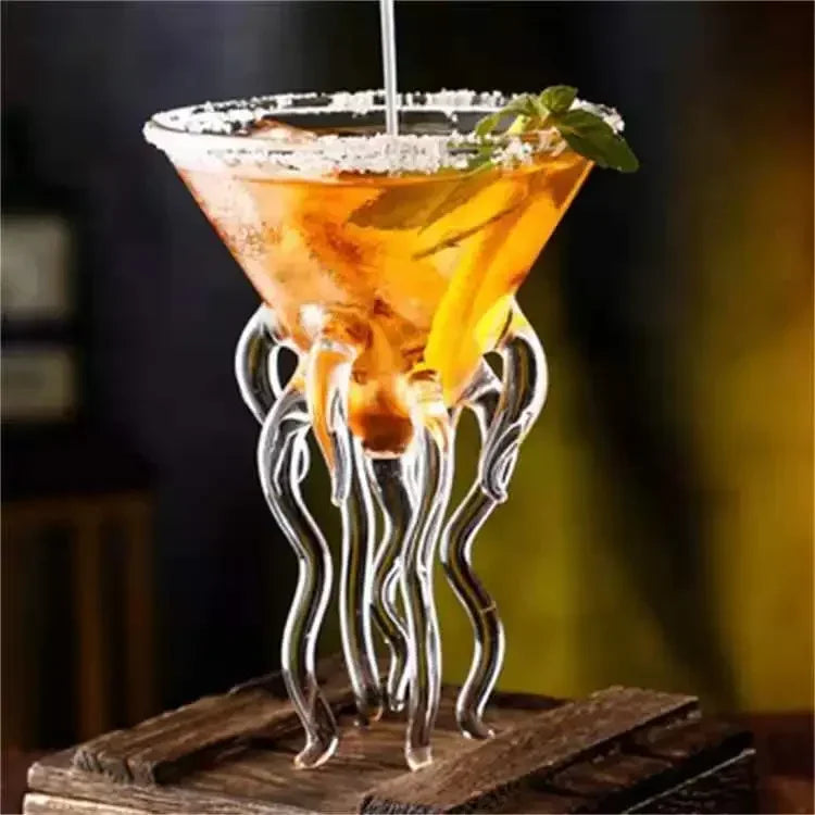 Creative Cocktail Personalized Glass Pufferfish Octopus Tall Cup Bar Swan Bird Wine Glass Wedding Party Birthday Gift Peaceful Pleasures Health and Wellness B M