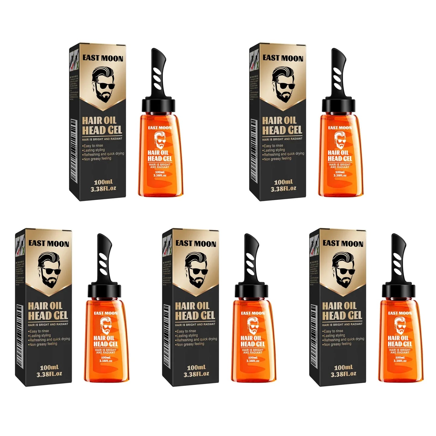Jaysuing 2-in-1 Men's Hair Wax Gel & Wide Tooth Comb | Strong Hold