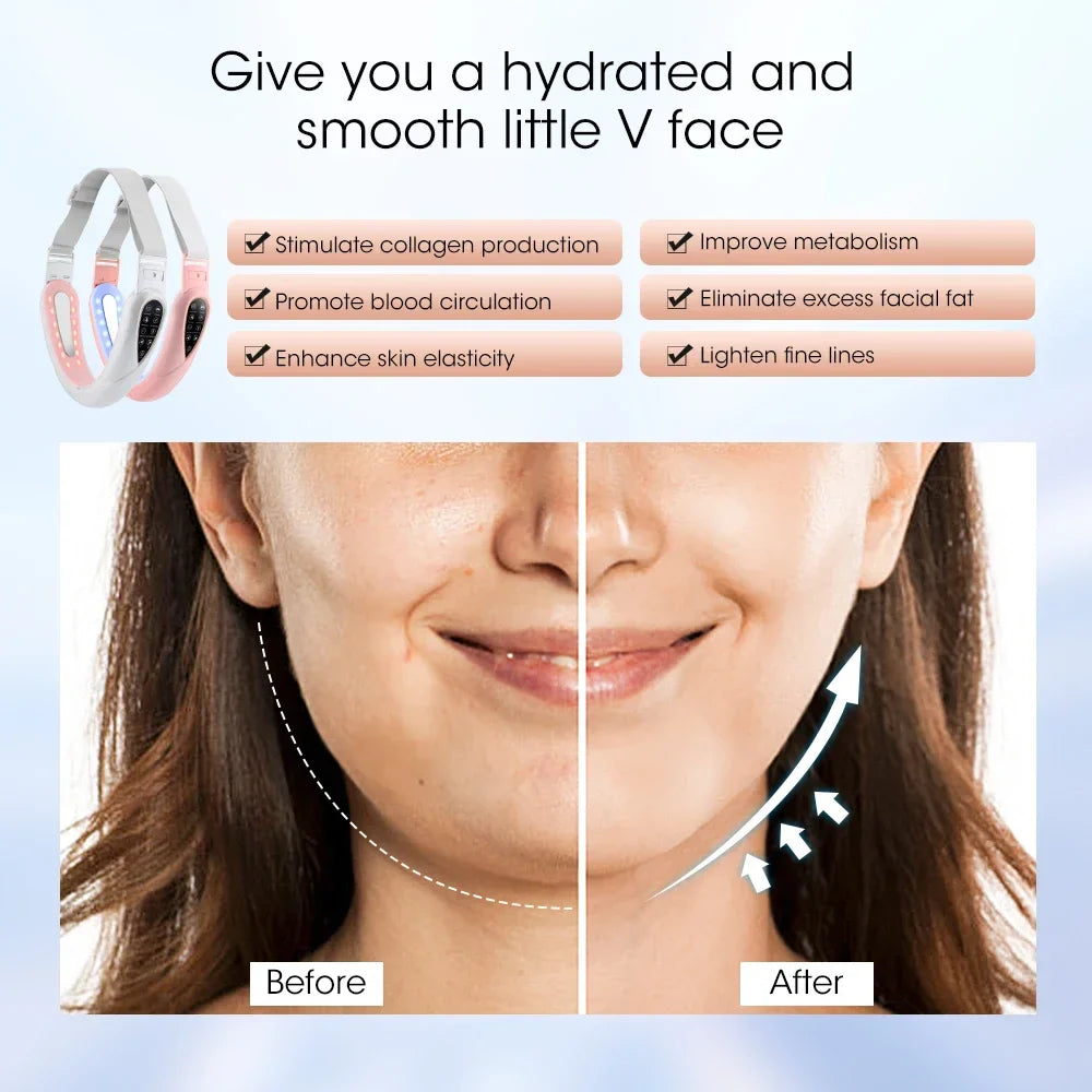 Hailicare V-Face Massager – LED, Vibration & Lifting Device