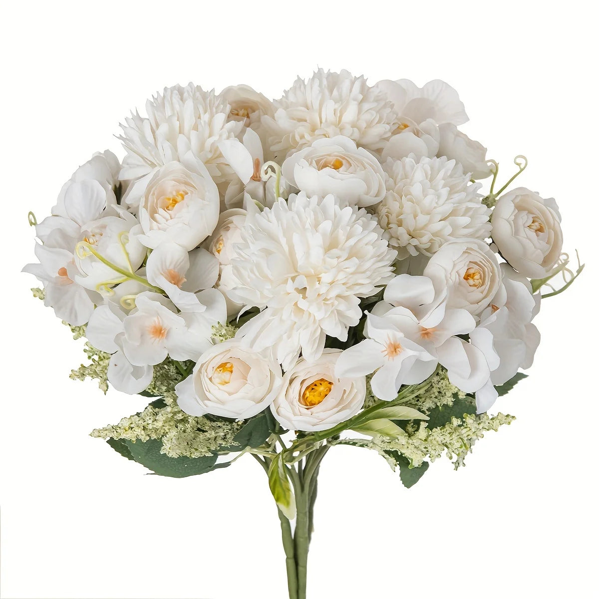 Silk Hydrangea & Tea Rose Artificial Flowers | UV Protection
