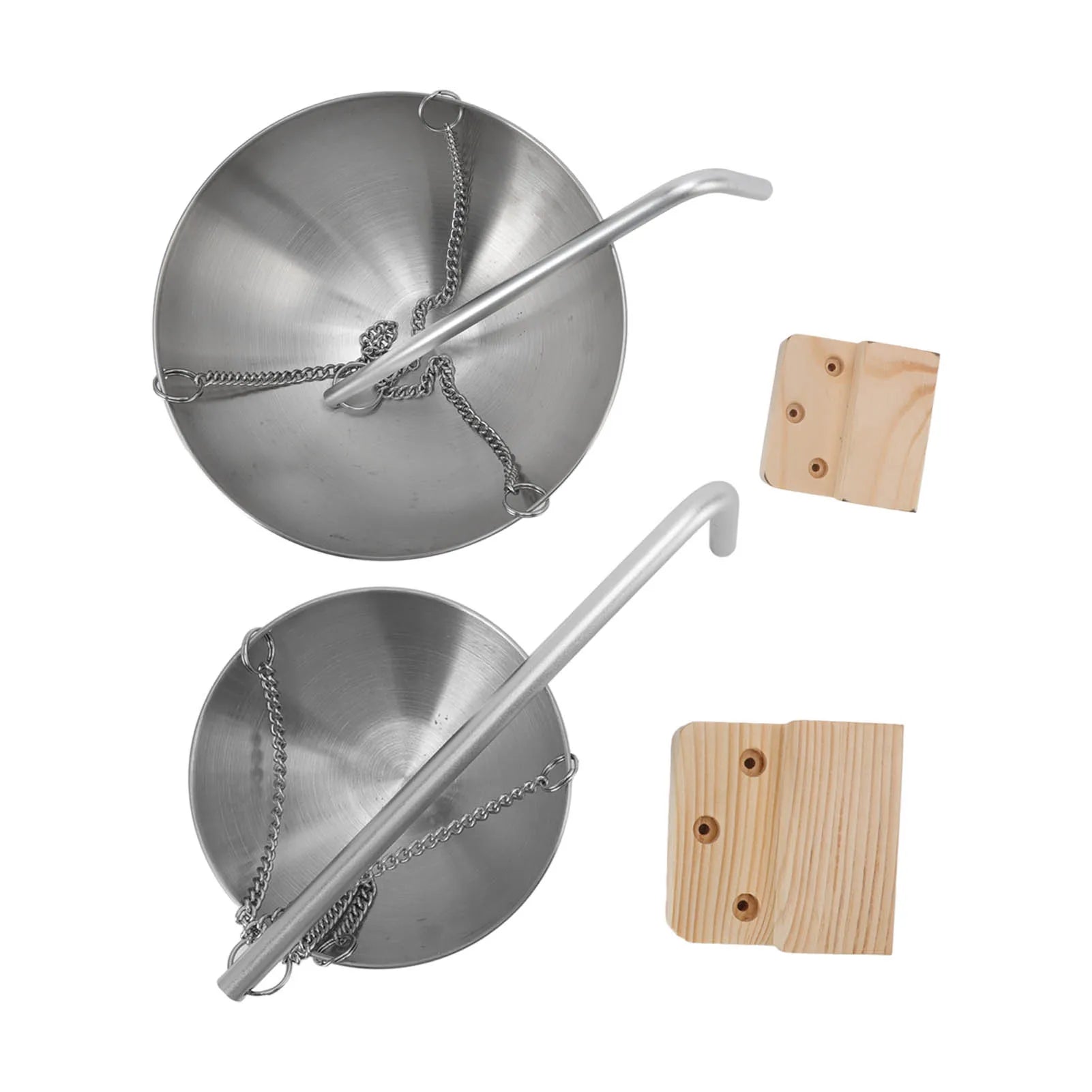 Sauna Essential Oil Bowl Stainless Steel Easy To Use Glossy Hanging Sauna Oil Cup Swingable with Wooden Block for Relaxing Peaceful Pleasures Health and Wellness