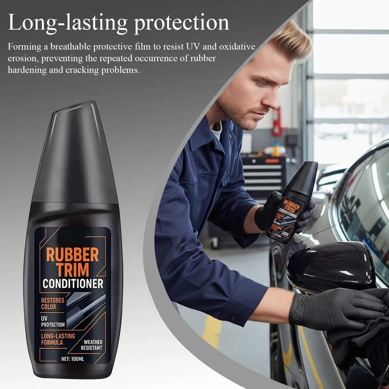 100ml Automotive Rubber Protectant UV Protection Seal Care for Door Window Weatherstripping, Car Truck RV SUV Maintenance Peaceful Pleasures Health and Wellness