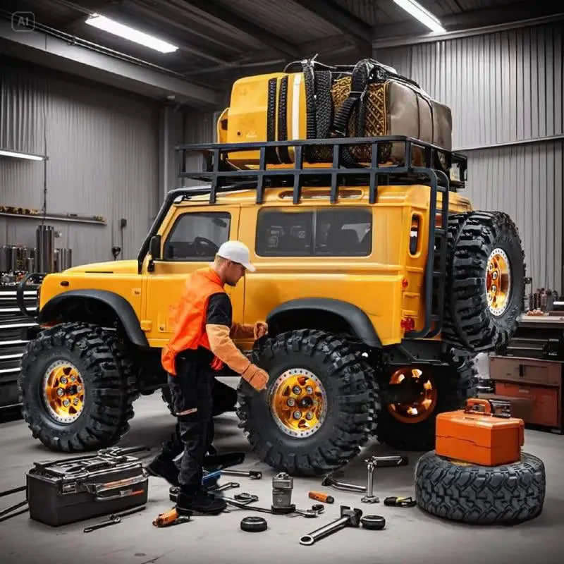RC Rubber Wheel Tires 4PCS for 1/24 SCX24 FCX24 Crawler