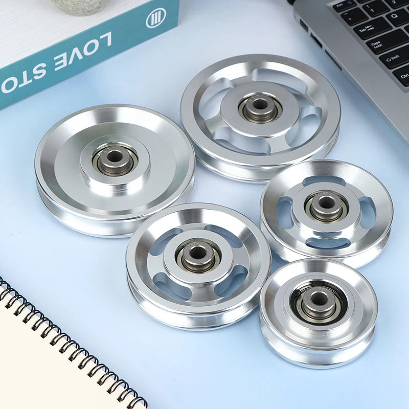 73/88/95/110/114MM Pulley Wheel Aluminium Alloy Bearing Pulley Wheel Replacement Universal Gym Accessory Bearing Pulley Wheel Peaceful Pleasures Health and Wellness