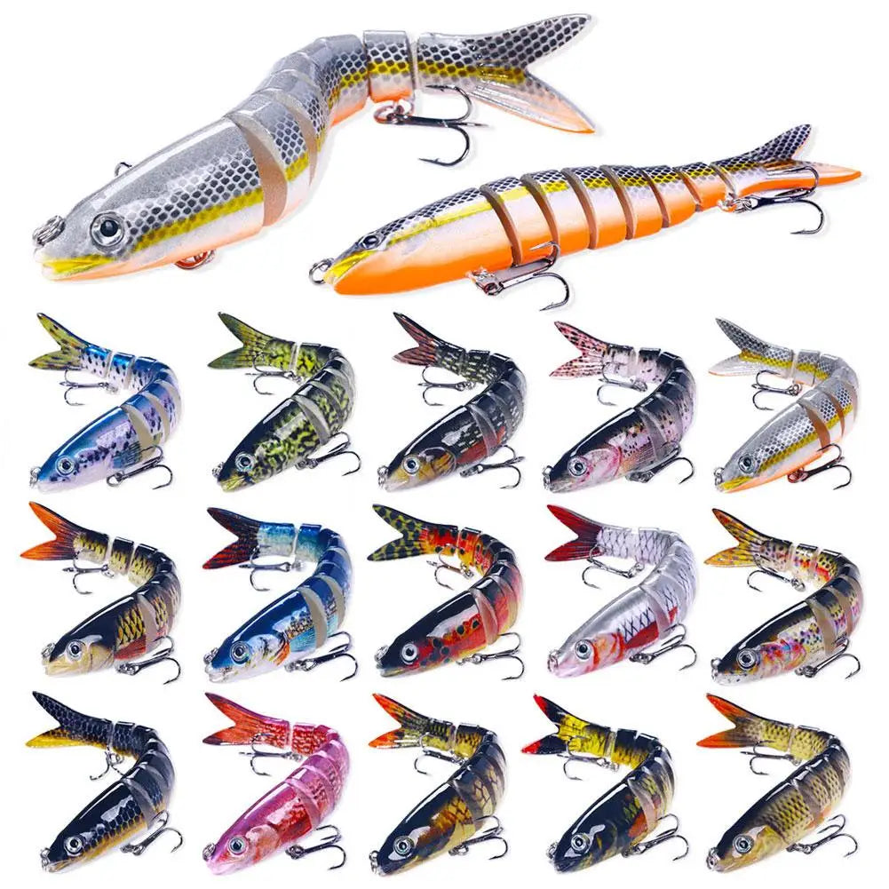 Multi Jointed Fishing Lure for Freshwater and Saltwater Peaceful Pleasures Health and Wellness