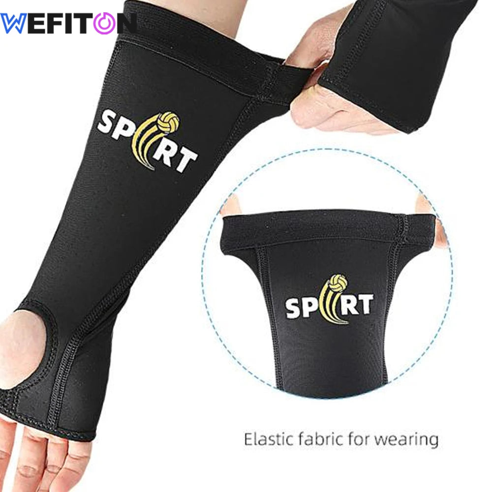 Volleyball Arm Sleeves with Foam Pads & Thumb Hole – 1 Pair Volleyball Arm Sleeves Peaceful Pleasures Health and Wellness