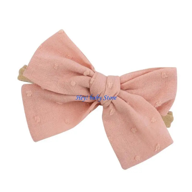 Baby Girl Bowknot Headband | Soft Elastic 0–24 Months