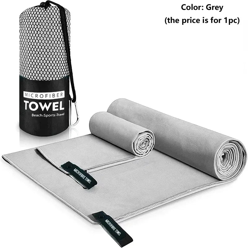 Quick-Dry Microfiber Towel Set – Lightweight Beach & Travel