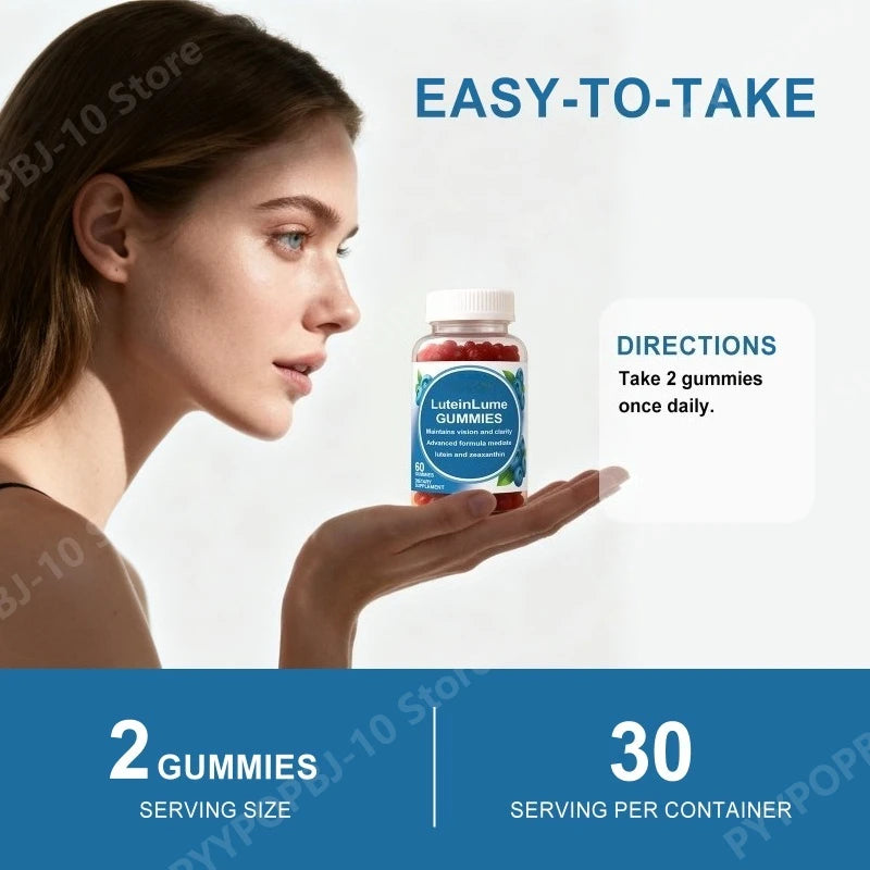 Lutein Gummies Daily Eye Nutrition Supplement with Vitamins