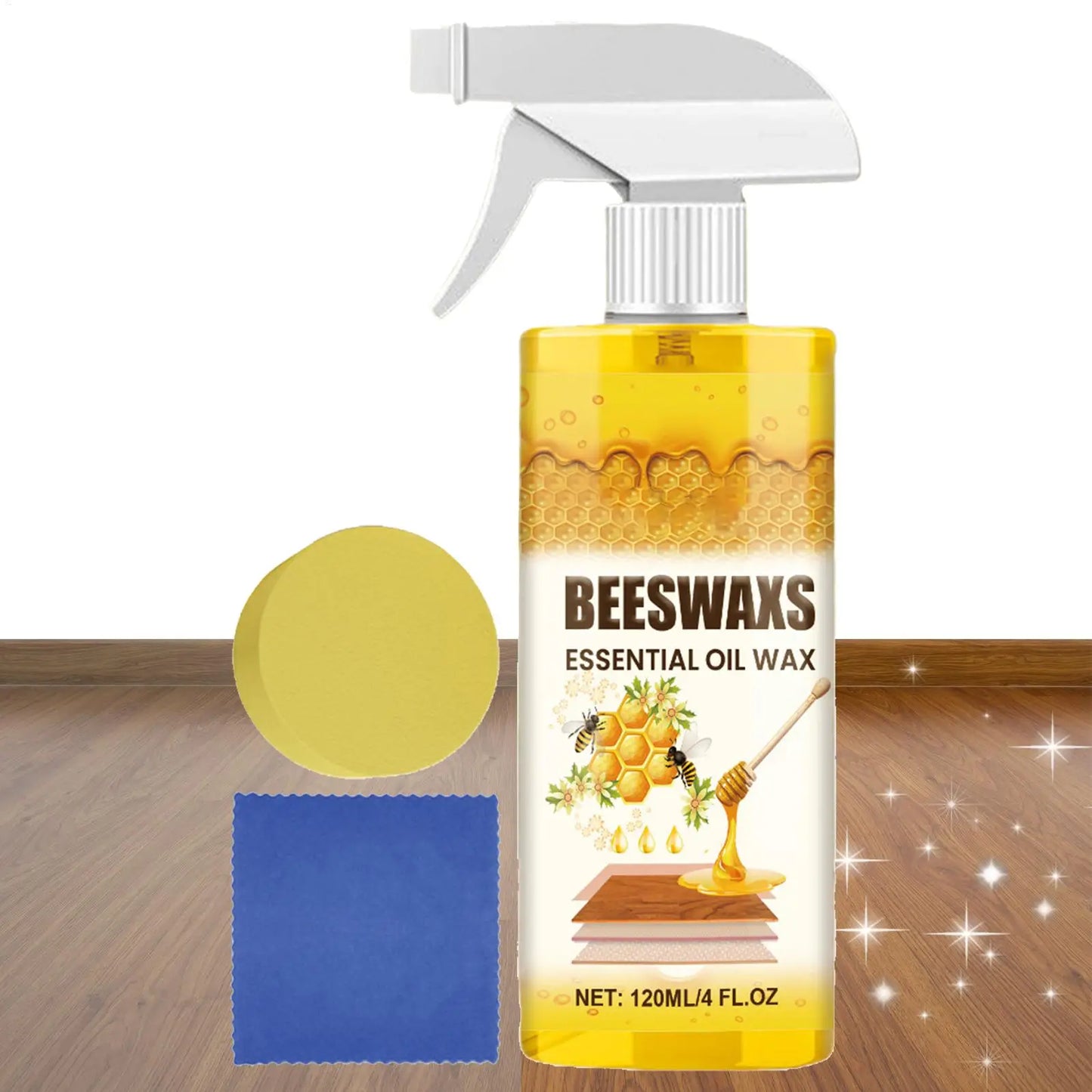 Wood Restorer & Beeswax Polish Spray 120ml – Furniture & Floors