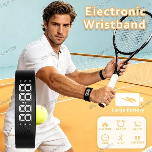 LED Fitness Bracelet | Alarm Clock, Pedometer & Sleep Tracker LED Fitness Bracelet Peaceful Pleasures Health and Wellness