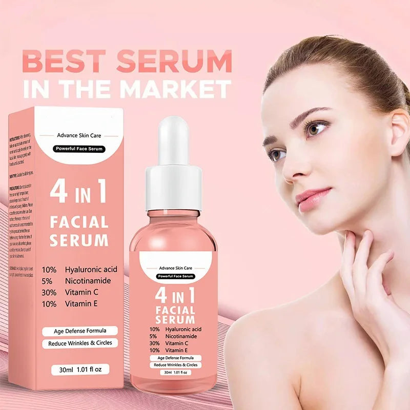 4-in-1 Face Serum Essence – Firming, Hydrating & Brightening