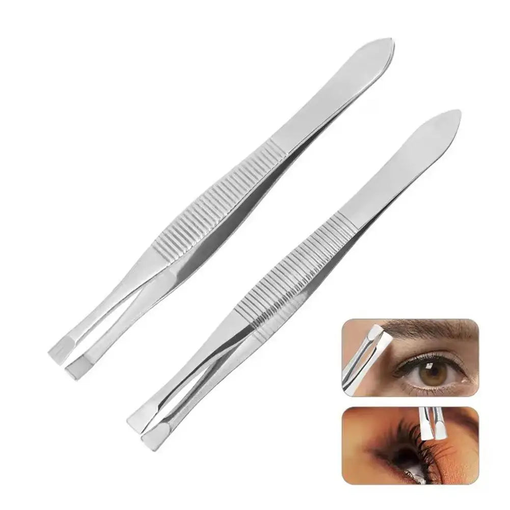 Stainless Steel Eyebrow Tweezers for Precise Hair Removal Peaceful Pleasures Health and Wellness