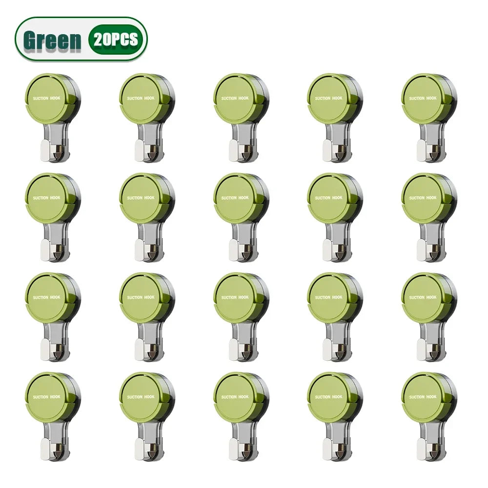 Reusable Suction Cup Hooks – Waterproof Bathroom Wall Hooks