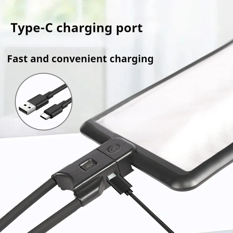 Hanging Neck Magnifying Glass, Elderly Reading with Light Magnifying Glass, Finier Ultra-Thin Lens, Usb Charging Peaceful Pleasures Health and Wellness