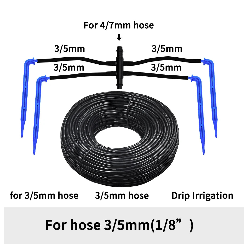 Garden Automatic Watering System Drip Irrigation 4-Way 3/5mm 2-Way Drip Arrow Transmitter Potted Plant 10/20set Greenhouse Peaceful Pleasures Health and Wellness