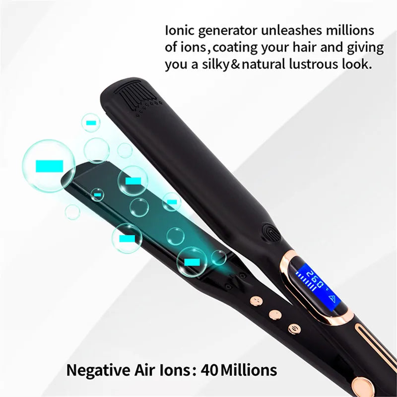 URGGU 480°F Wide Plate MCH Hair Flat Iron | Hard Anodized