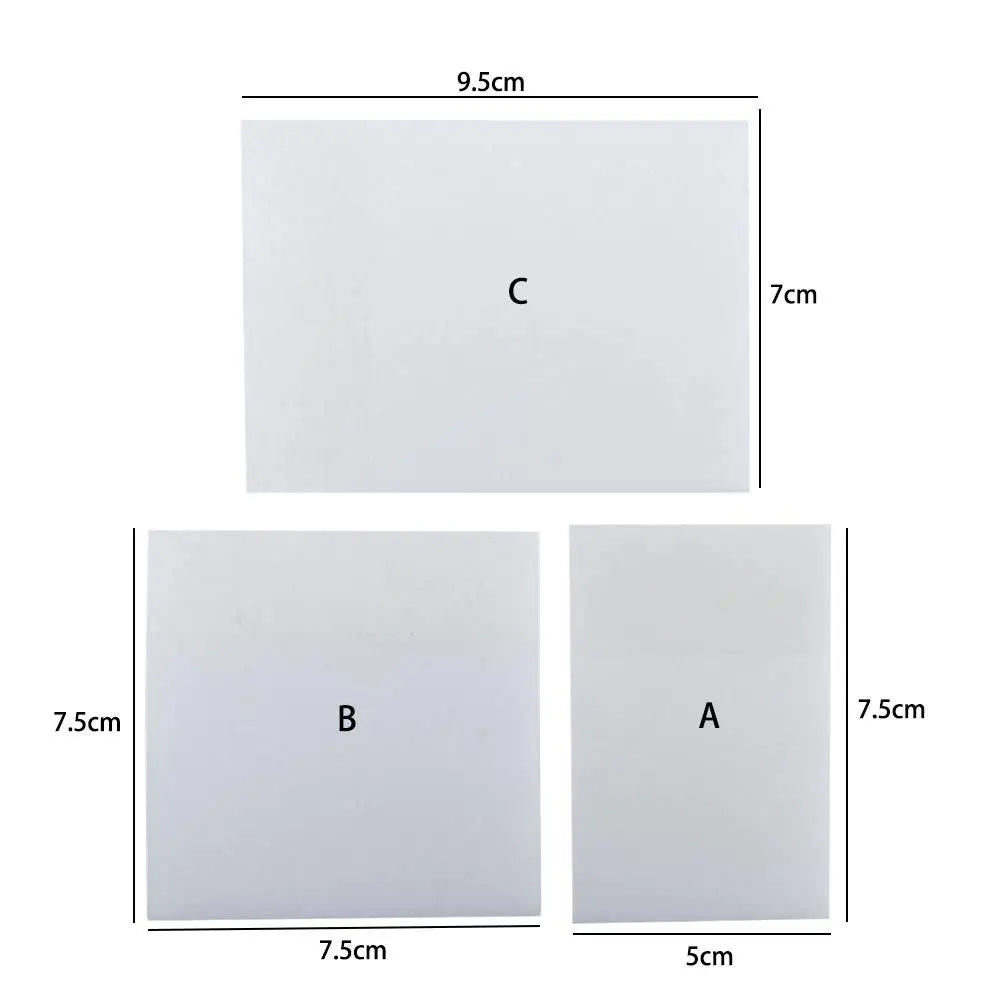 Notebook To Do List Note Paper School Stationery Students Transparent Note Paper Memo Pad PET Stickers Transparent Sticky Notes Peaceful Pleasures Health and Wellness