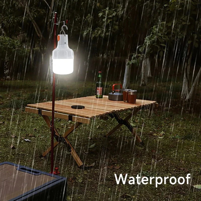 USB Rechargeable LED Camping Lantern – 60W Portable Hook Light